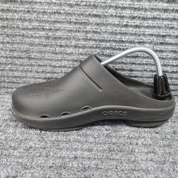 OEFOS Shoes Mens 9 Black Rubber Mule Clogs Comfort Casual Slip On main image 16